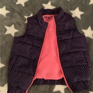 OshKosh B'gosh Polka Dot Vest in Navy and Pink